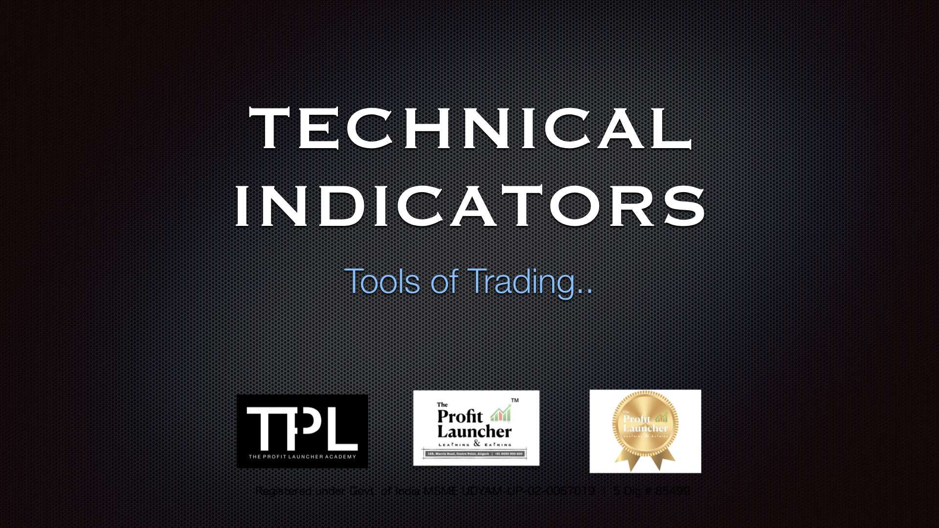 Tools of Trading course cover page